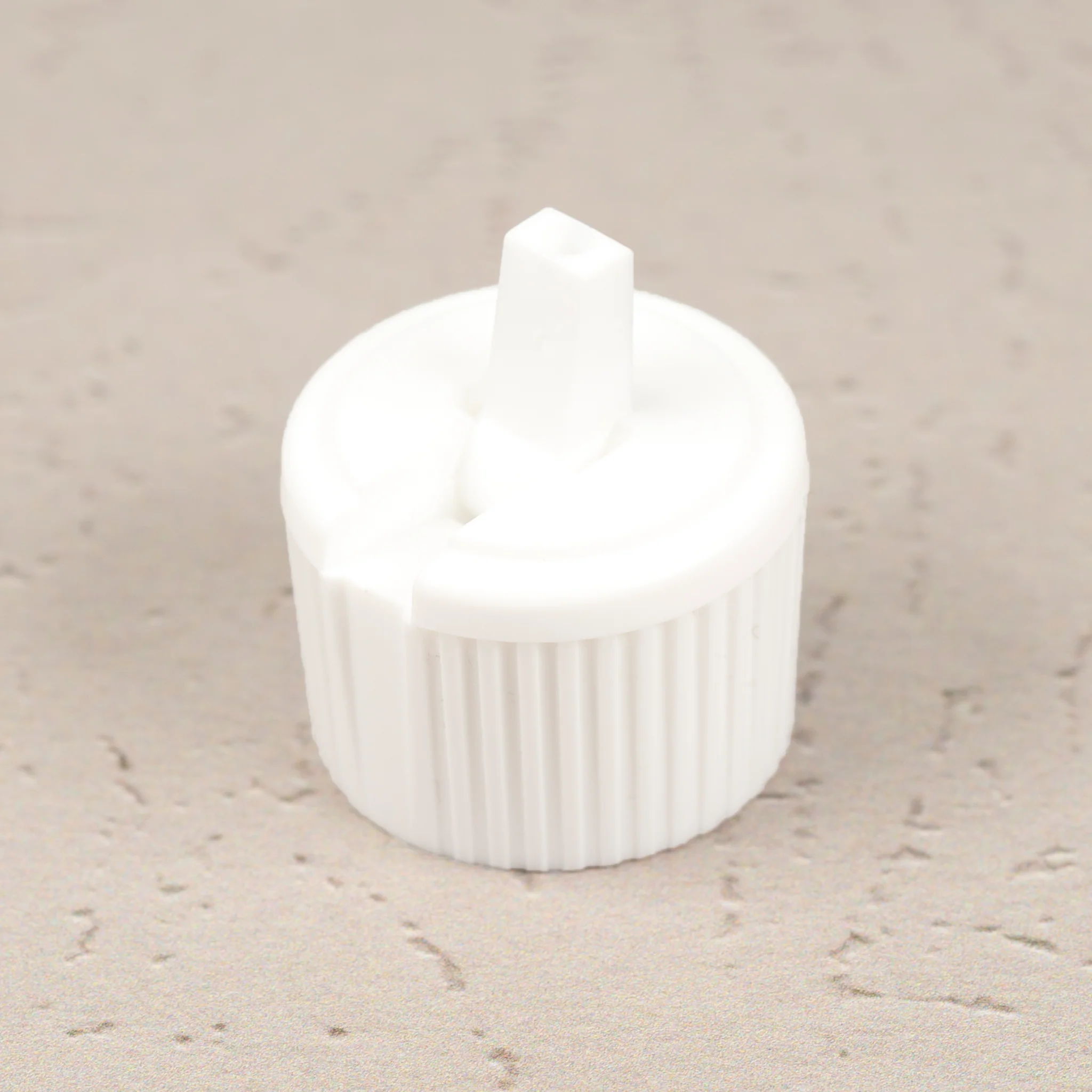24-410 White Spout Style Turret Cap