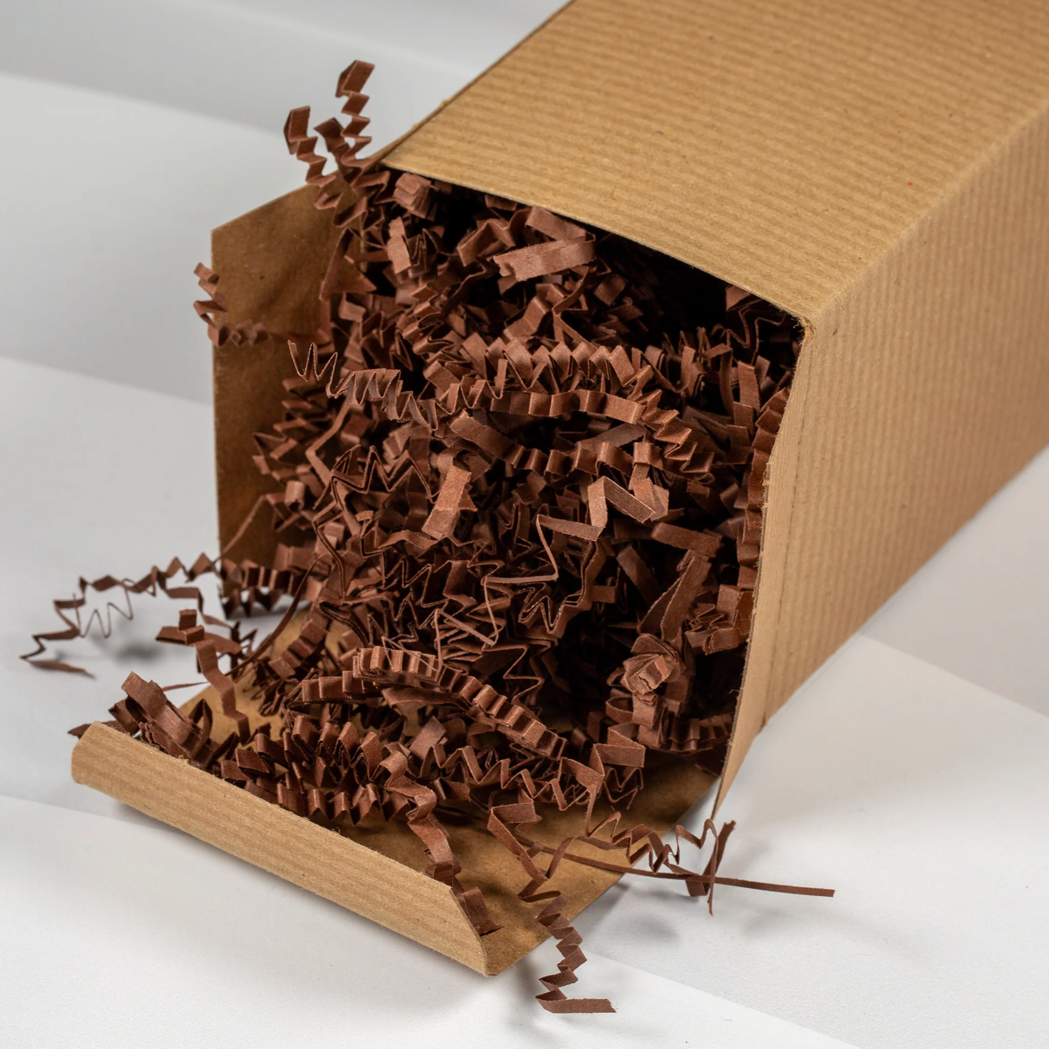 Basket Shred Crinkle Cut Chocolate Brown