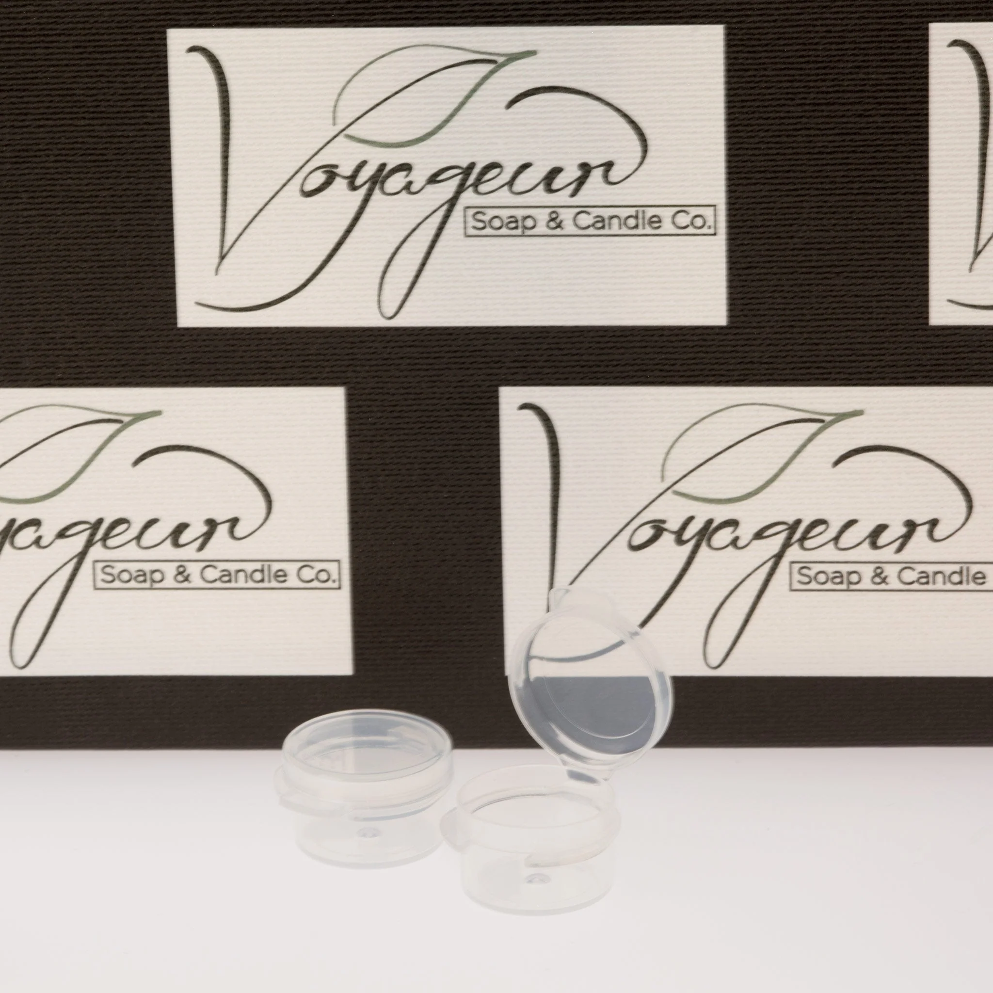 3 ml Natural Round Hinged Jar
